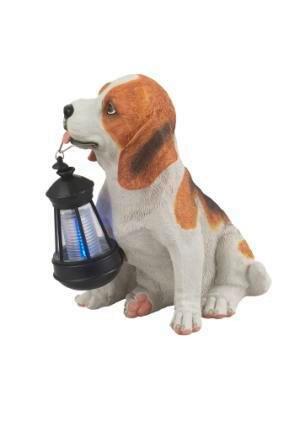 Solarleuchte 33371 - Braun/Weiß, Basics, Kunststoff (18/24,2/26cm) - Globo