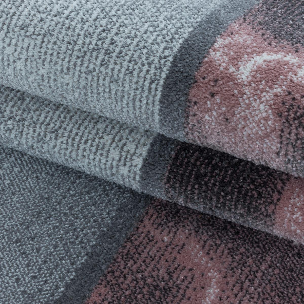 Teppich Läufer Rosa Ottawa 80x250 cm - Rosa, Design, Textil (80/250cm)