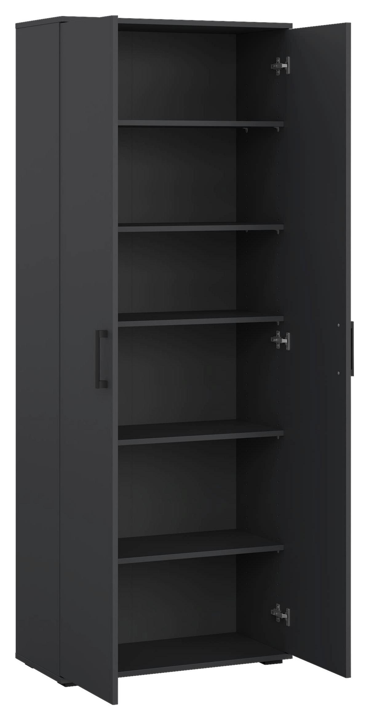 Mehrzweckschrank Bobby I Anthrazit - antracitová, Konventionell, drevo (70/178,9/33,4cm) - Mömax
