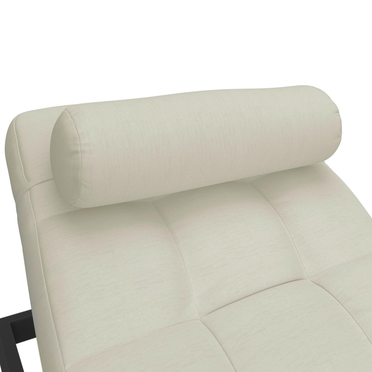 ZAHRADNÍ LEHÁTKO AVOLA - bílá/šedá, Moderní, kov/textil (199/31/68cm) - Bessagi Garden