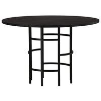 Esstisch Copenhagen - Schwarz, Design, Holzwerkstoff/Metall (115/115/74cm) - Livetastic