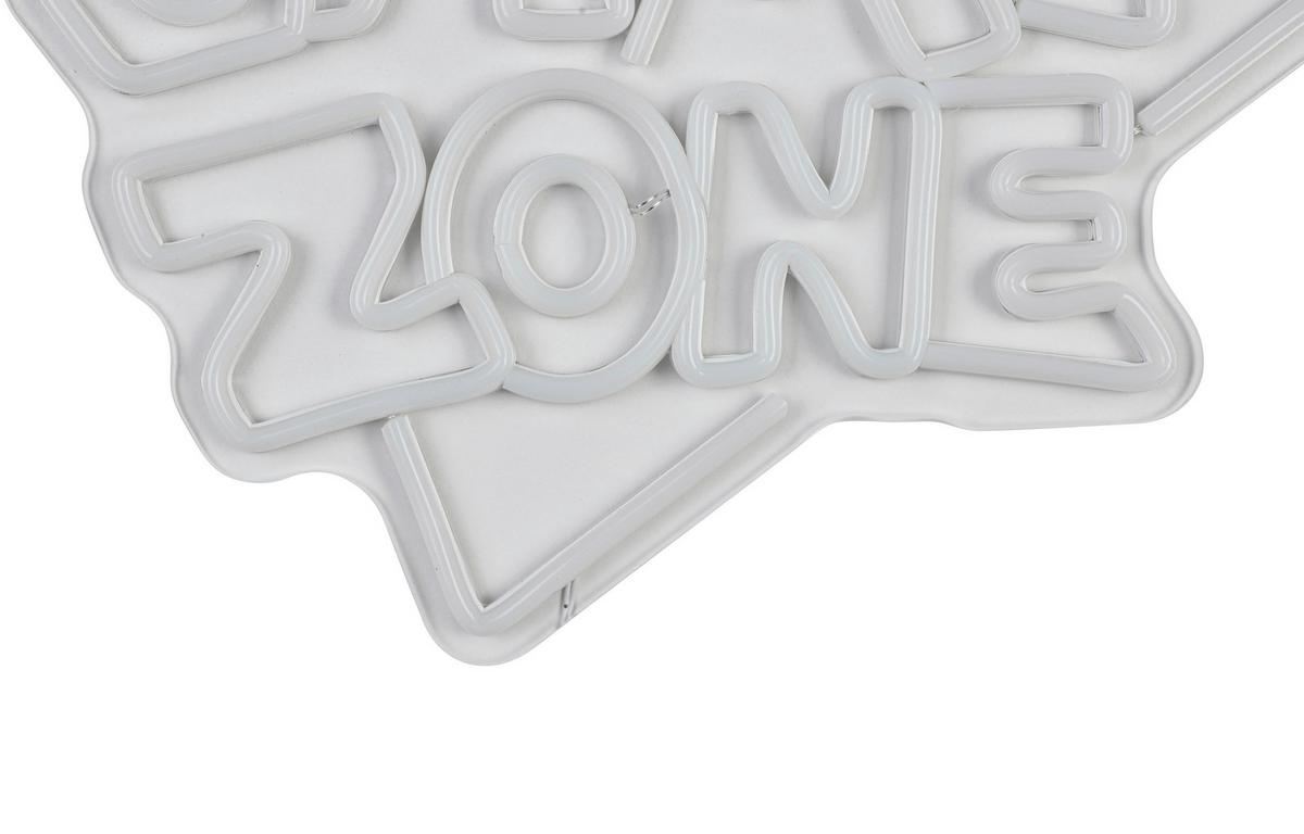 Led-dekoleuchte Lester - Transparent/Weiß, KONVENTIONELL, Kunststoff (40/32/1cm) - Luca Bessoni