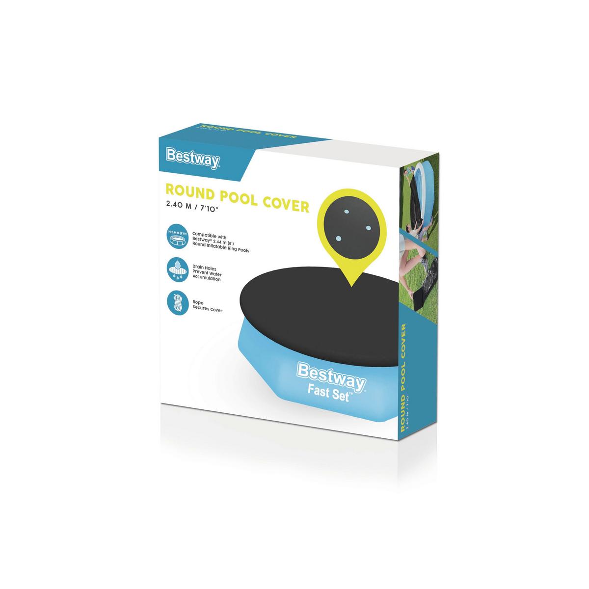 Takarófólia Bestway Kb. 244cm - sárga/világoskék, Basics, műanyag (244cm)