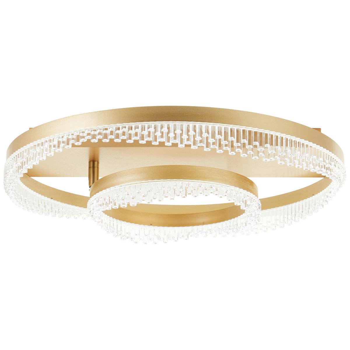 Led-deckenleuchte 3-Fach-Dimmbar - Goldfarben, Design, Kunststoff/Metall (61/13cm) - Brilliant