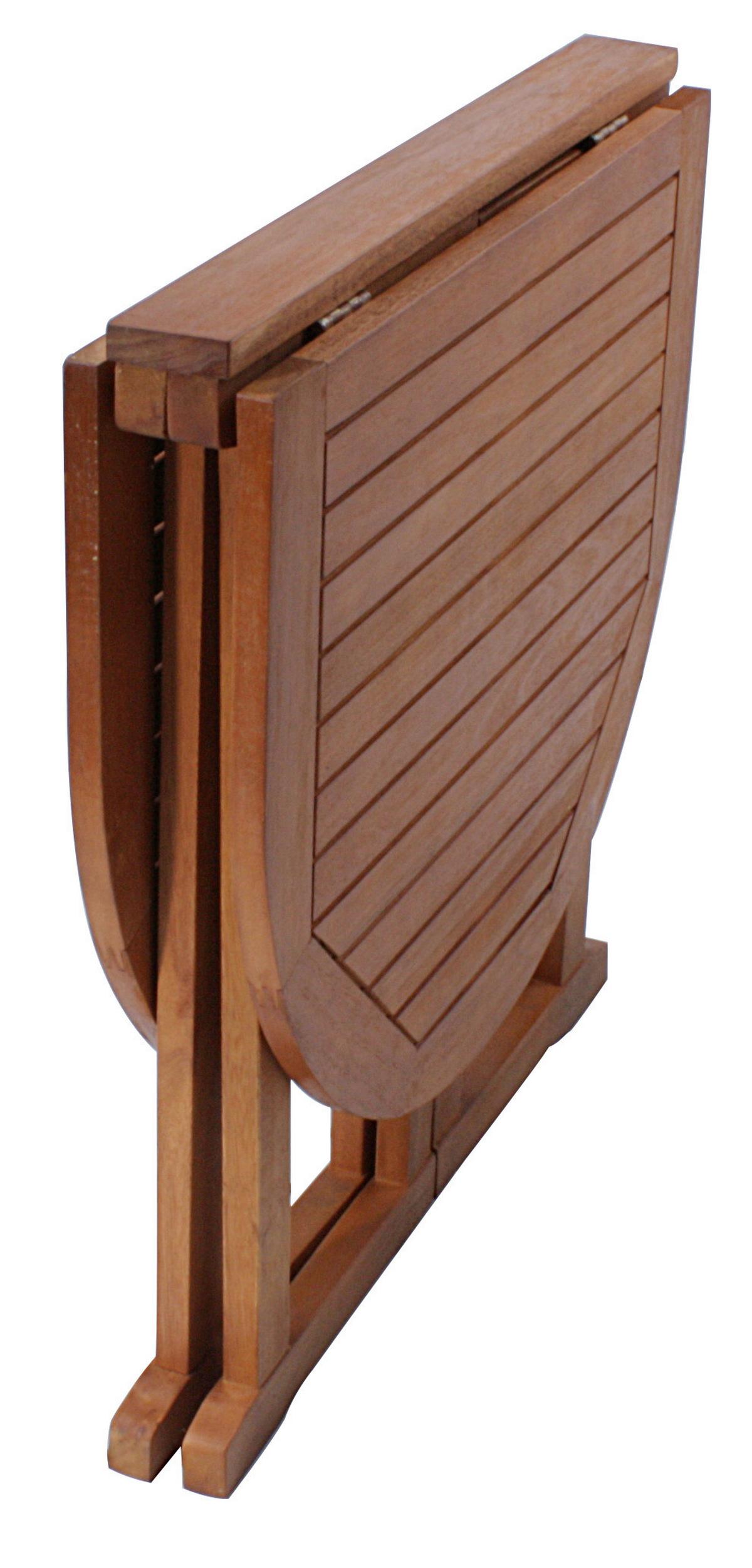 Balkontisch Baltimore Eukalyptosholz Klappbar - Braun, Basics, Holz (120/73/70cm)