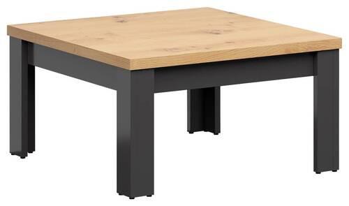 Couchtisch Hesen Coffee Table - Graphitfarben/Eiche Artisan, Design, Holzwerkstoff (75/75/40cm)