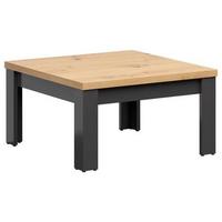 Couchtisch Hesen Coffee Table - Graphitfarben/Eiche Artisan, Design, Holzwerkstoff (75/75/40cm)
