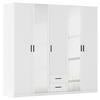 Kleiderschrank Despina - Weiß, KONVENTIONELL, Holzwerkstoff (226/210/54cm)