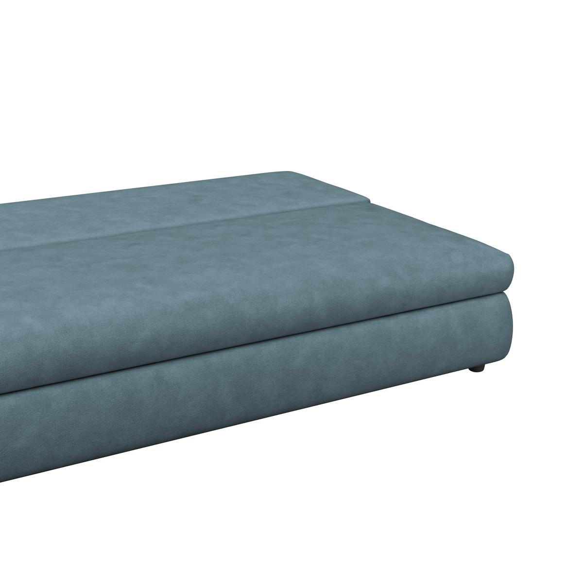 Schlafsofa Oslo Türkis, Lf: 200x140 cm - Türkis, Trend, Holz/Kunststoff (205/72/100cm)
