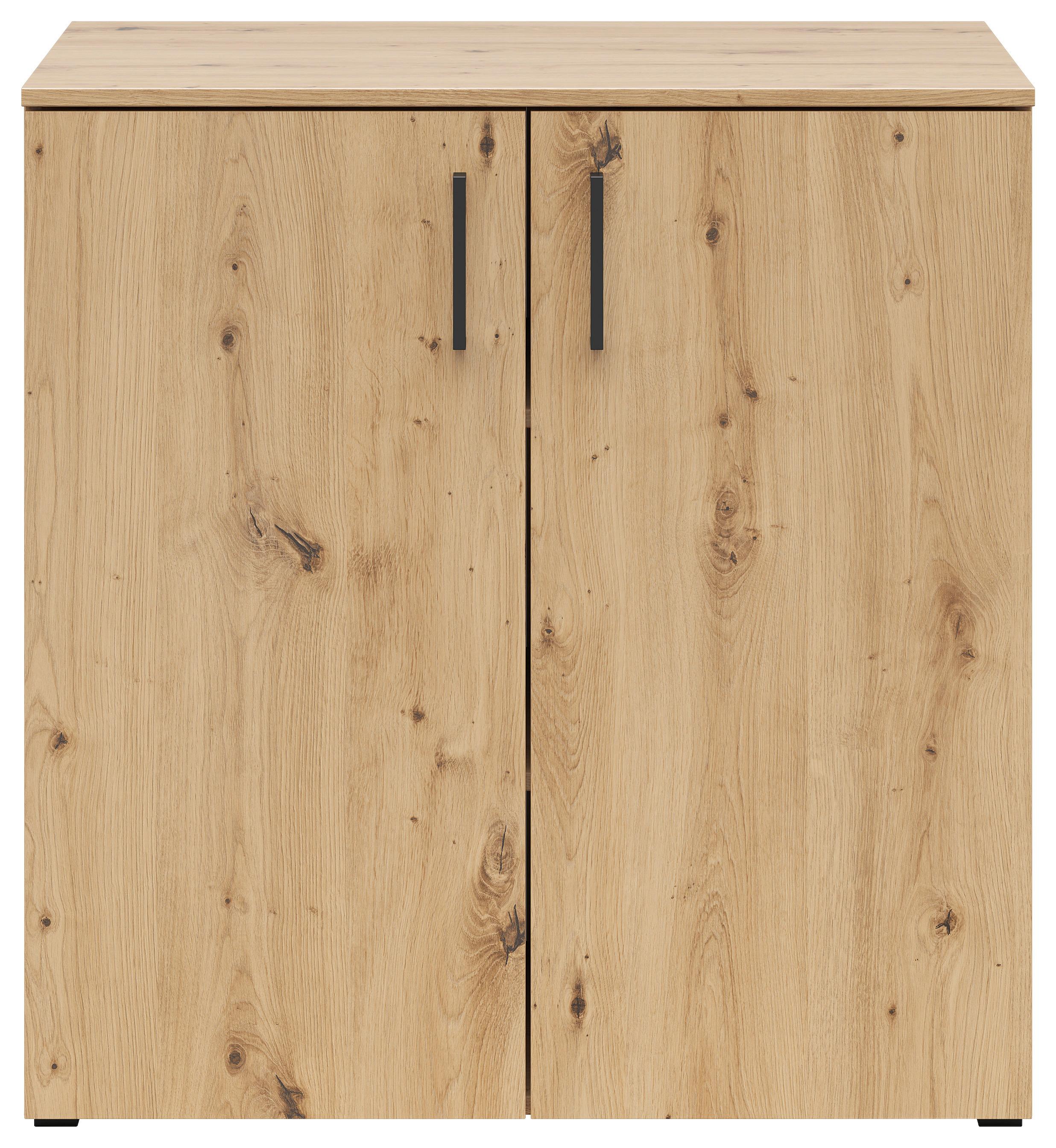 Kommode Multi, Cabinet2doors, S588-Reg - Anthrazit/Eiche Artisan, MODERN, Holzwerkstoff (80/83/52cm)