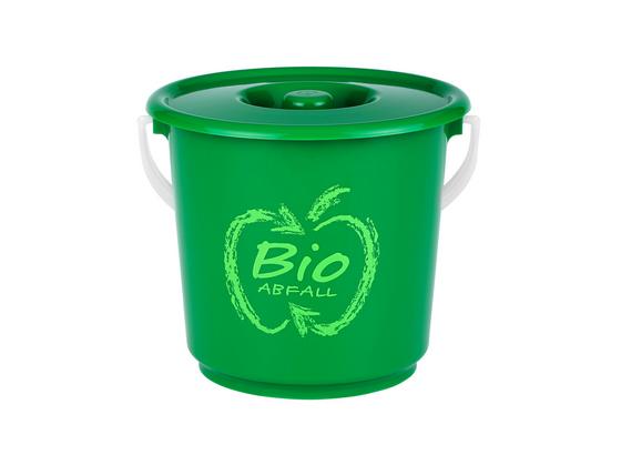 Abfalleimer H50 für Bioabfall - Weiß/Grün, KONVENTIONELL, Kunststoff (18/17cm) Abfalleimer H50 für Bioabfall - Weiß/Grün, KONVENTIONELL, Kunststoff (18/17cm)