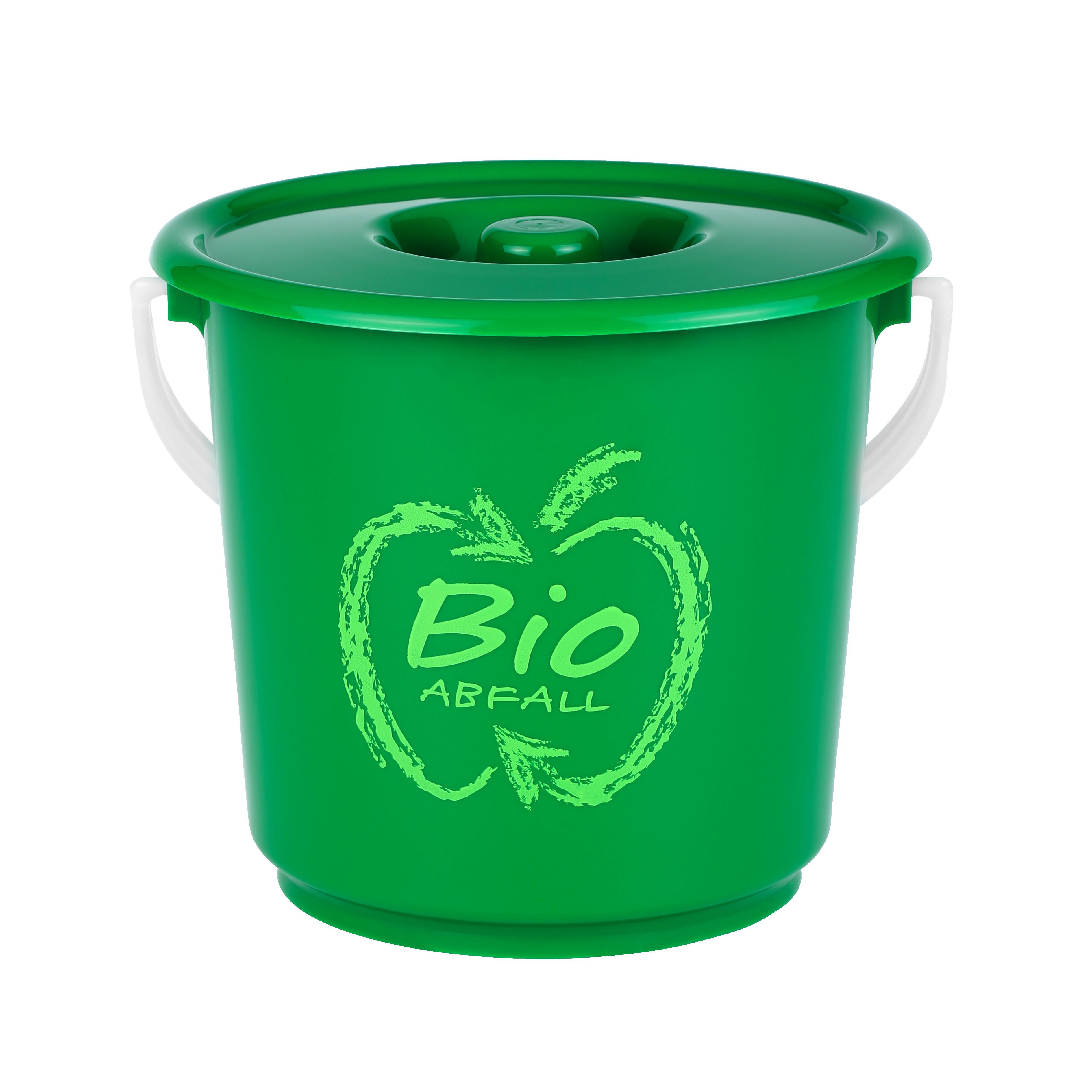 Szemetes Kuka Für Bioabfall - Zöld/Fehér, konvencionális, Műanyag (18/17cm)