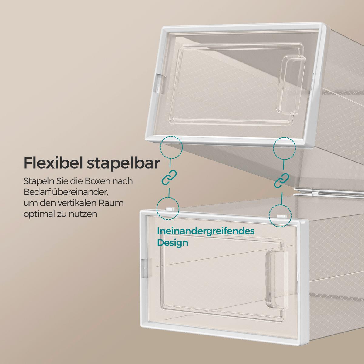 Schuhbox Transparent B: 33,3 Cm - Transparent, Basics, Kunststoff (33,3/14/23cm)