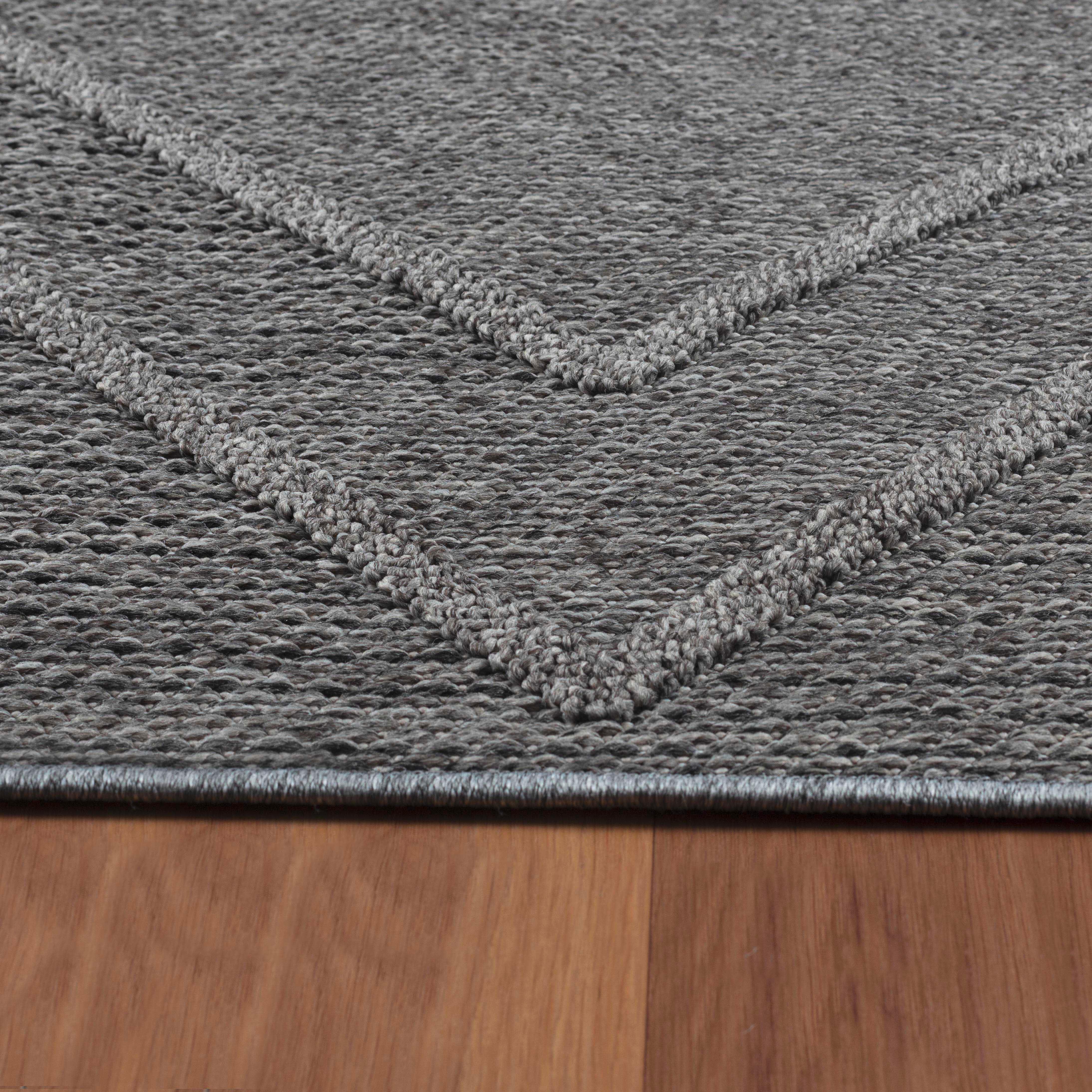 Läufer Patara - Grau, Design, Textil (80/250cm) - Novel