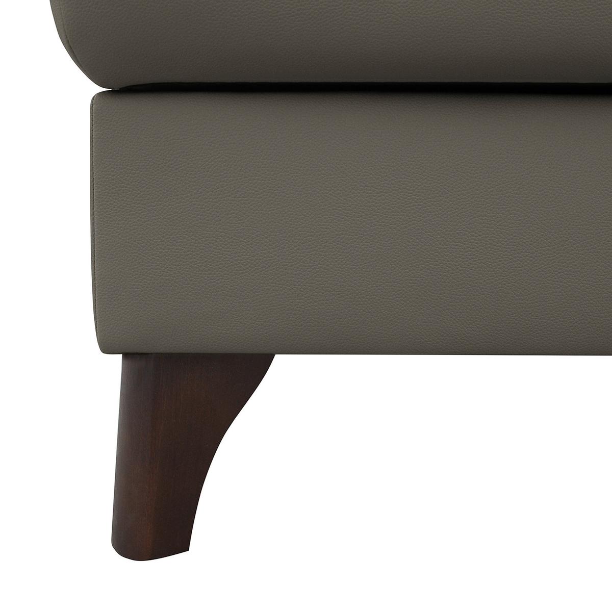 Ecksofa Nordic Schlammfarben S: 168x238 cm - Schlammfarben/Buchefarben, Design, Leder/Textil (168/238cm) - Livetastic