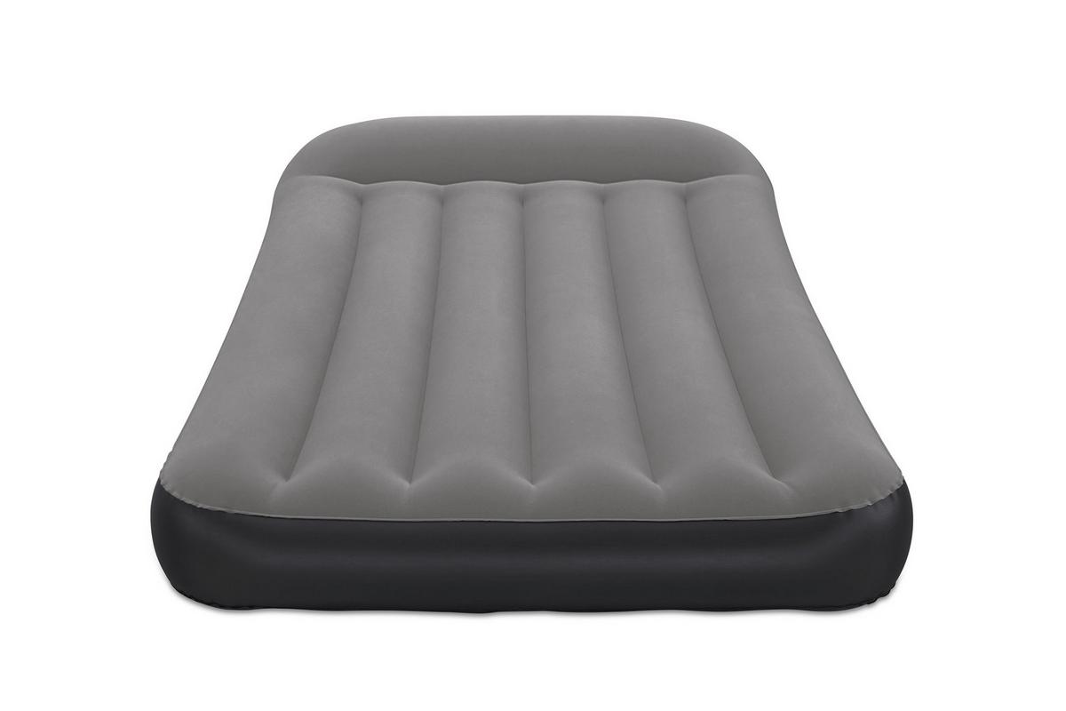 Luftbett Lukas 188x99x30 cm Bis 300kg, inkl. Pumpe - Dunkelgrau/Schwarz, KONVENTIONELL, Kunststoff (188/99cm) - Bestway