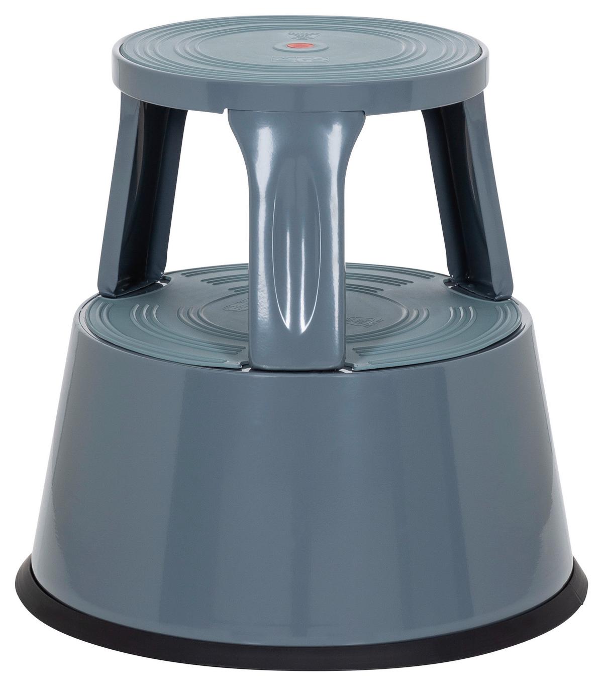 Tritthocker Tio-M II Dunkelgrau - Dunkelgrau, MODERN, Kunststoff/Metall (43/43/43cm) - MID.YOU