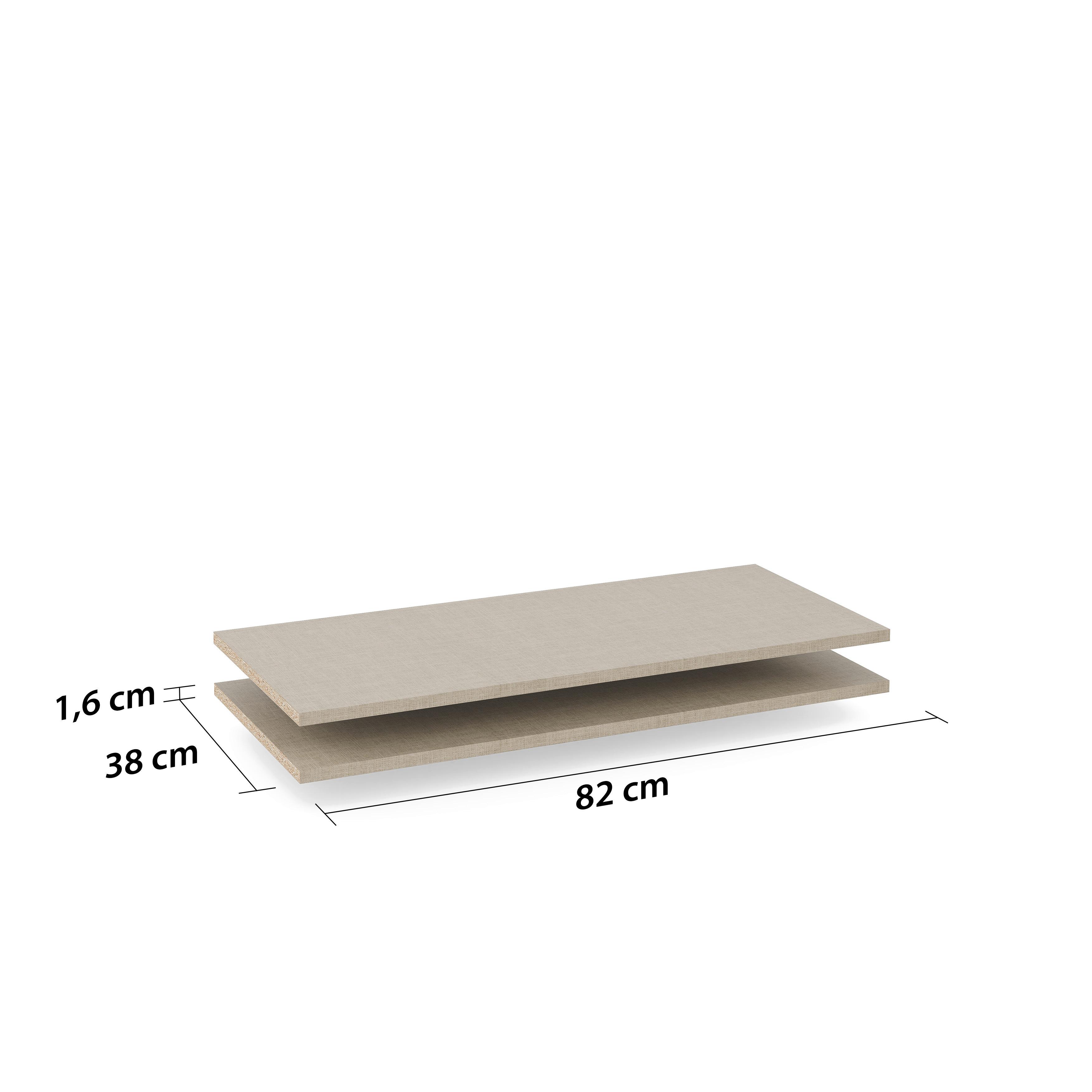 Einlegeboden Twin/paul - KONVENTIONELL, Holzwerkstoff (81/1,6/36cm)