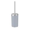 WC SADA - ŠTĚTKA A DRŽÁK CHRIS - šedá/barvy nerez oceli, Moderní, kov/plast (9,6/37cm) - Premium Living