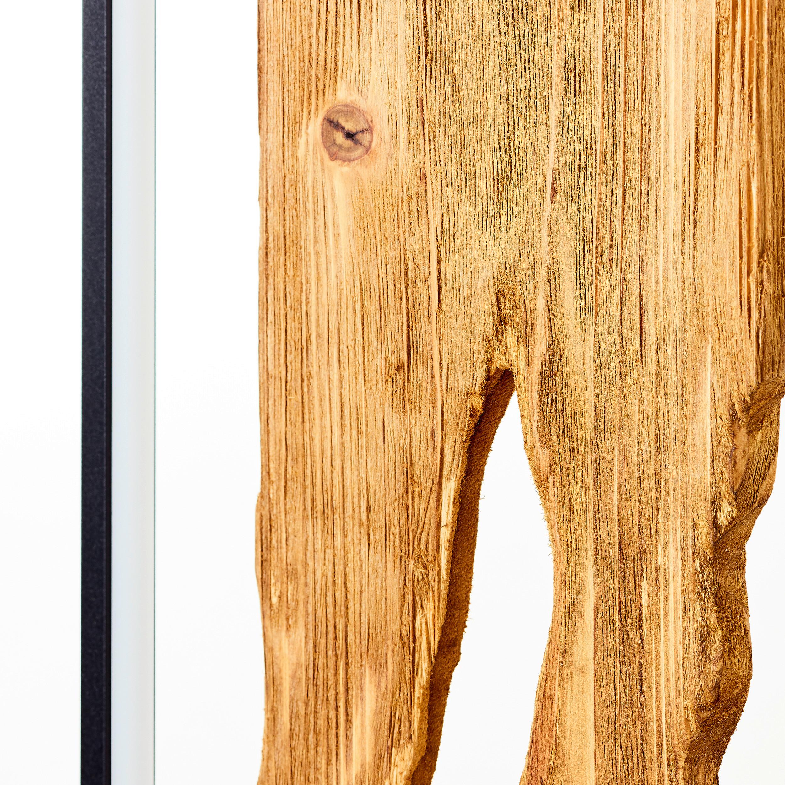 Stehleuchte Holz Chaumont Braun/Schwarz mit Fußschalter - Schwarz/Braun, Design, Holz/Metall (33/18/120cm) - Brilliant