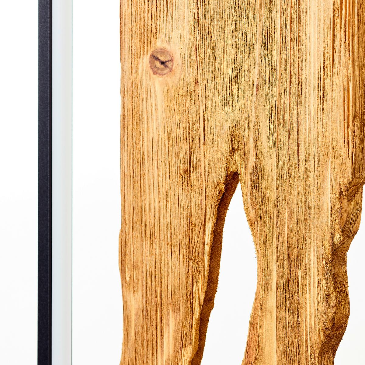 Stehleuchte Holz Chaumont Braun/Schwarz mit Fußschalter - Schwarz/Braun, Design, Holz/Metall (33/18/120cm) - Brilliant
