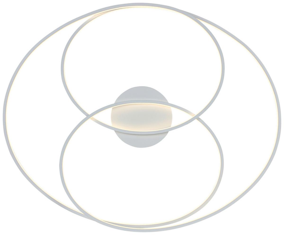 STROPNÉ LED SVIETIDLO WILMA - biela, Modern, kov/plast (65/80/15,5cm) - Mömax