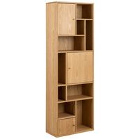 Regál RANGOON dyha - prírodná farba, Design, drevo (60,5/180/30cm) - MID.YOU