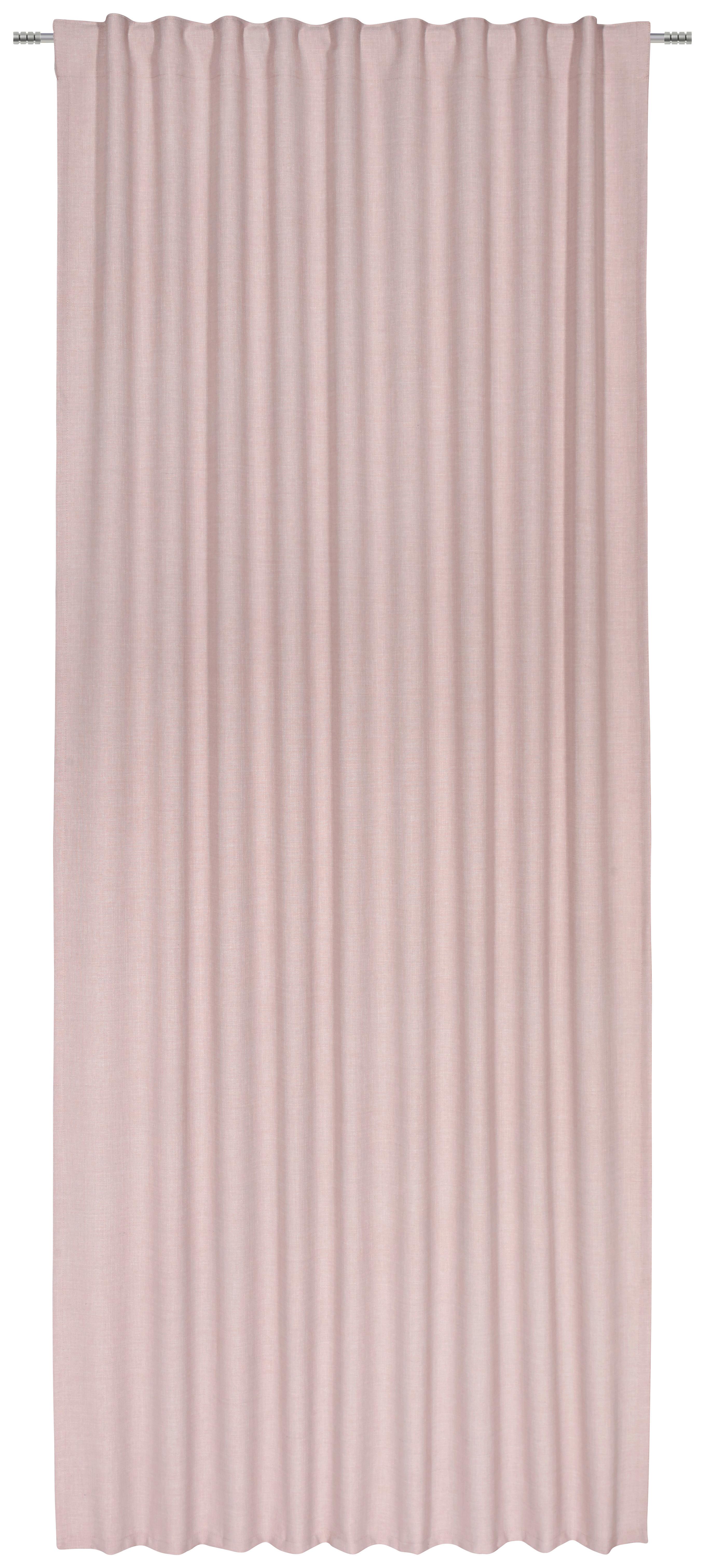 HOTOVÝ ZÁVES LEO, 135/255cm, ružová - ružová, textil (135/255cm) - Premium Living