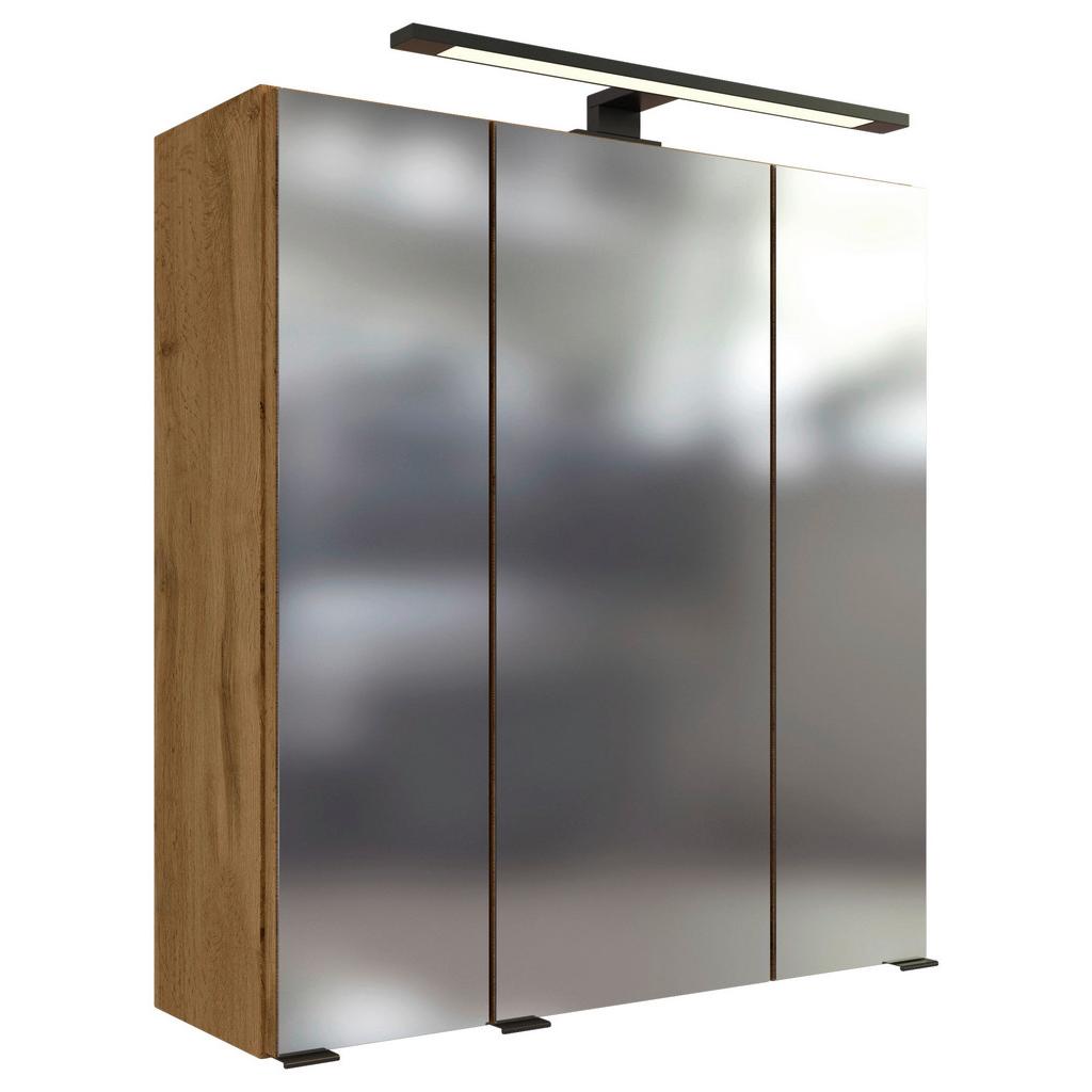 Spiegelschrank Manchester LED 3 Türen 60x64x20 cm