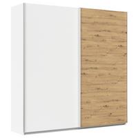 Schwebetürenschrank Feldkirch 225 Maxihöhe - Weiß/Eiche Artisan, MODERN, Holzwerkstoff (225/229/62cm)