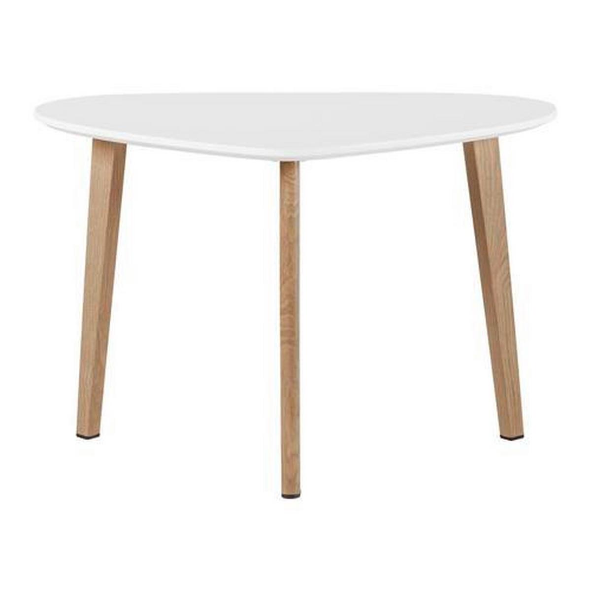 Konferenční stolek Kimi - bílá/barvy buku, Moderní, kov/dřevo (70/40/46,5cm) - Bessagi Home