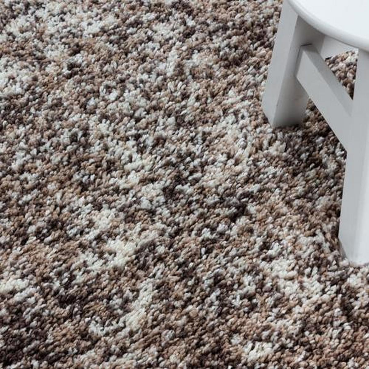 Hochflor Teppich Beige Enjoy 200x290 cm - Beige, KONVENTIONELL, Textil (200/290cm)