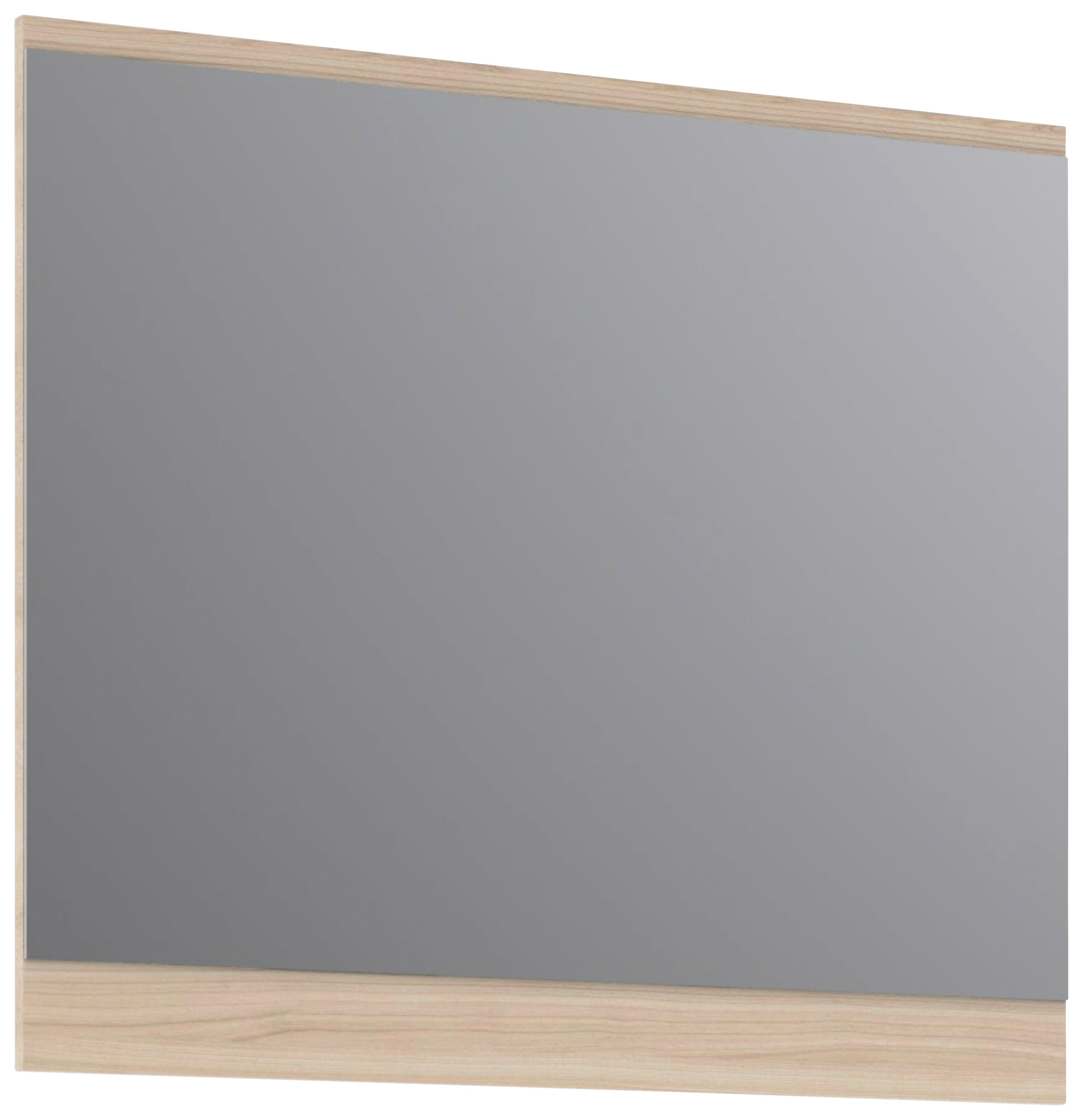 Fali Tükör, Siena 80/70cm - tölgyfa színű, Modern, faalapú anyag/üveg (80/70/2cm)