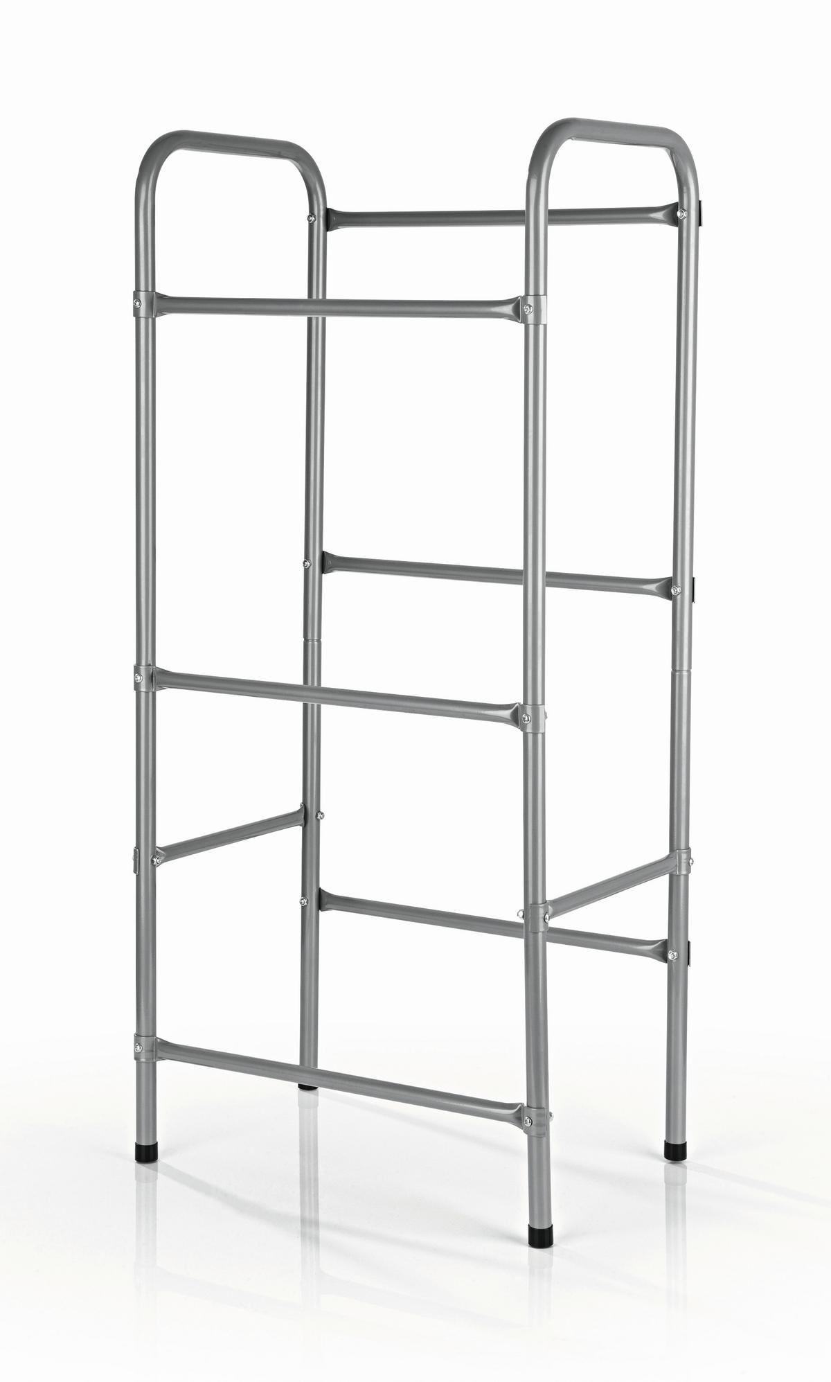 Getränkekistenregal Stahl 50x33x110 cm - Silberfarben, Basics, Metall (50/33/110cm) - EASYMAXX