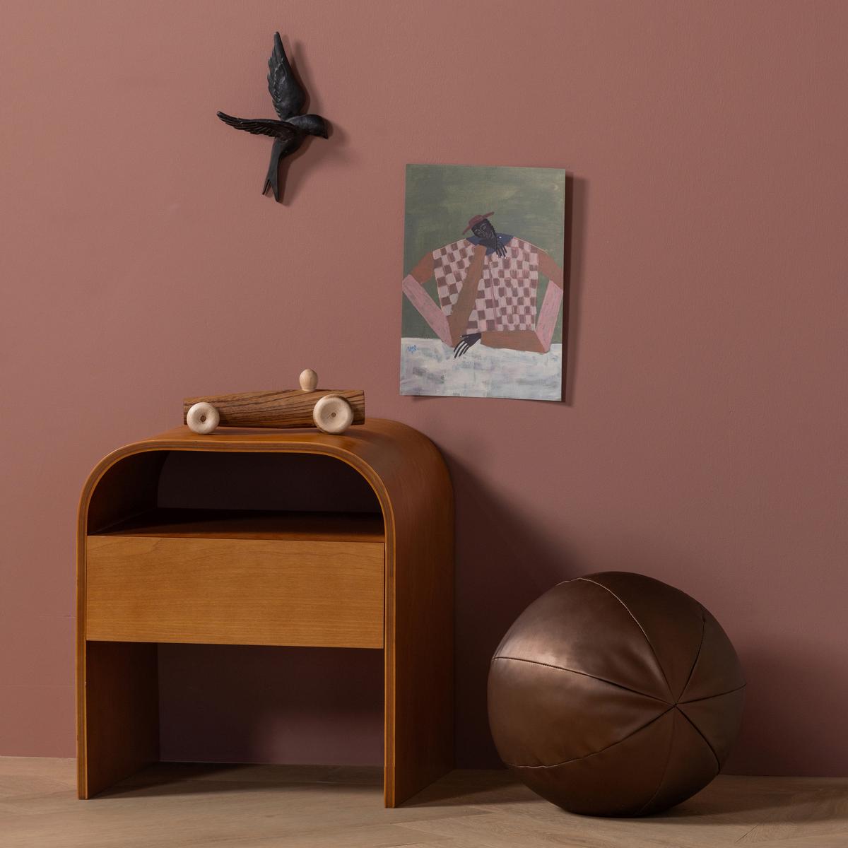 Pouf Rodeo Braun B: 30cm - Braun, Design, Textil (30/30/30cm) - Livetastic