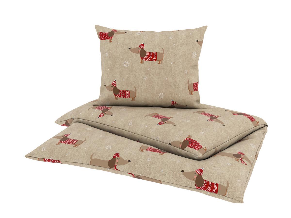 BETTWÄSCHE SANTA DACKEL - Beige, ROMANTIK / LANDHAUS, Textil - James Wood
