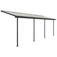 Terrassenüberdachung Palram Sierra 230x670 cm Grau - Grau, Basics, Metall (670/257/230cm)