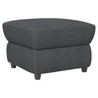 Polsterhocker Boston mit Stauraum Dunkelgrau Chenille - Dunkelgrau/Schwarz, KONVENTIONELL, Textil (68/45/68cm) - Livetastic