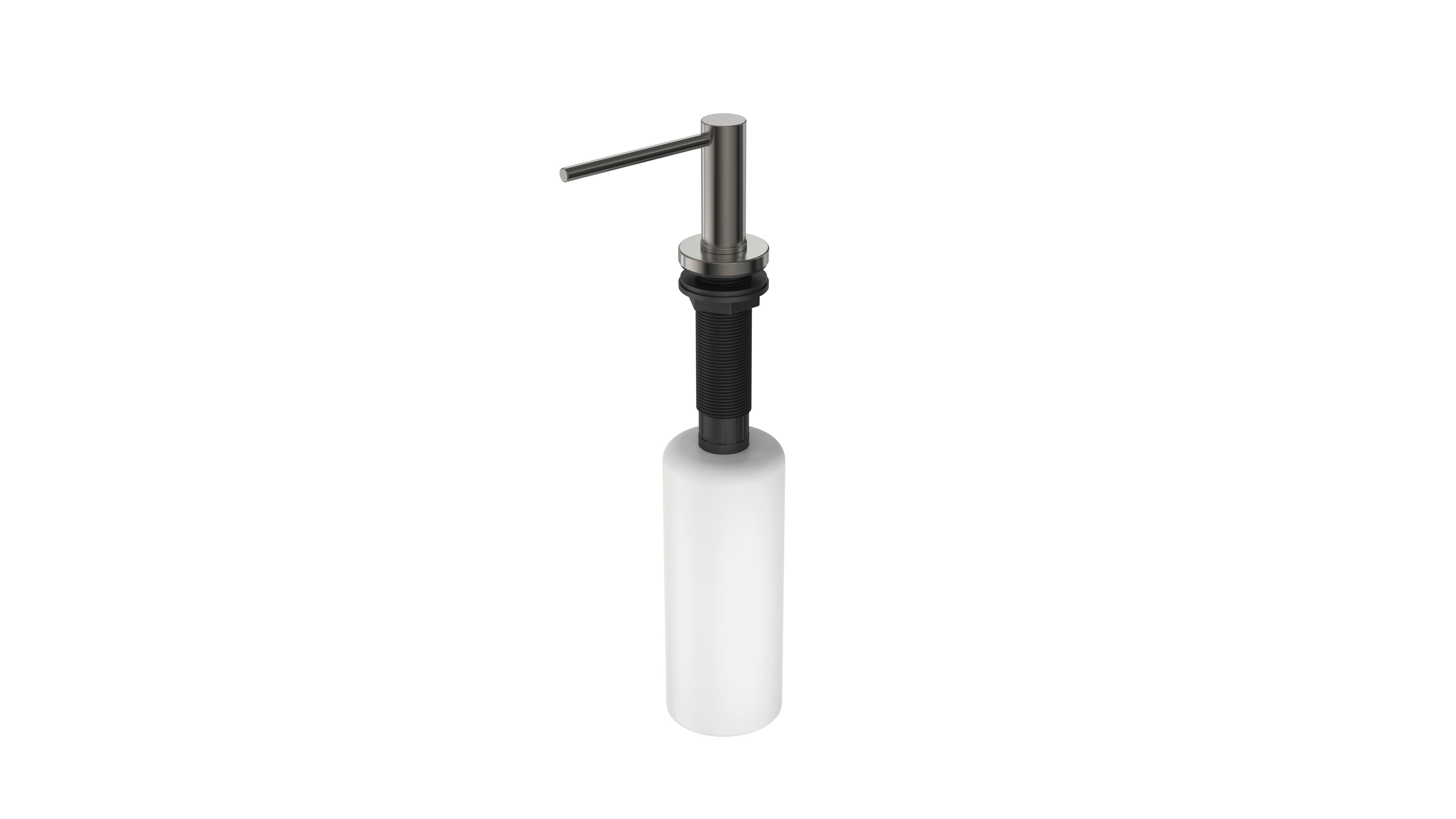 SEIFENSPENDER ARIA - Graphitfarben/Weiß, Basics, Kunststoff/Metall (6,4cm) - Schütte