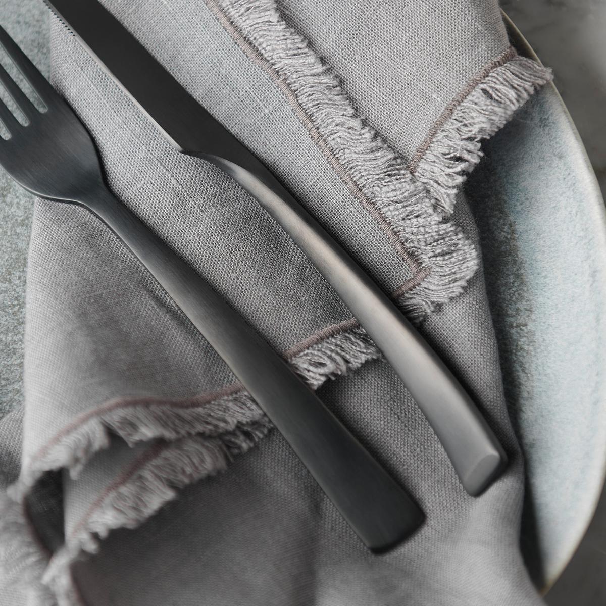 Sada příborů Style, 16dílná - černá, Moderní, kov - Premium Living