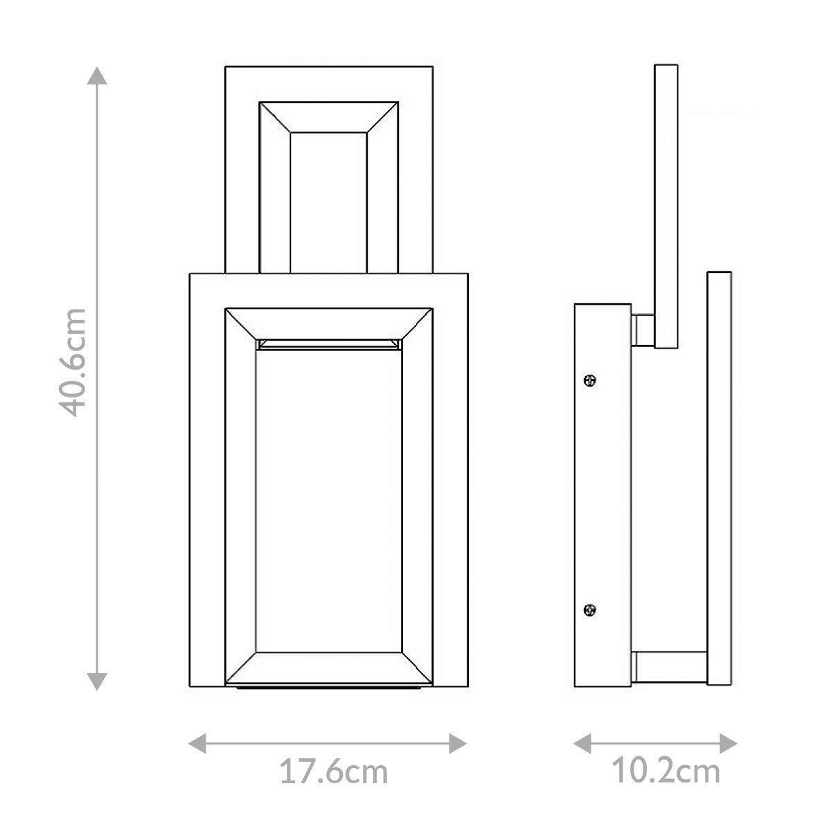 Led Falilámpa Qn-Inizio-1w-Bg - aranyszínű, Design, műanyag/fém (40,6/17,6/10,2cm) - Elstead Lighting