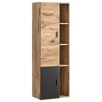 Midischrank Grado Eiche Dekor/Grau - Eichefarben/Grau, MODERN, Holzwerkstoff (48/144/35cm) - MID.YOU