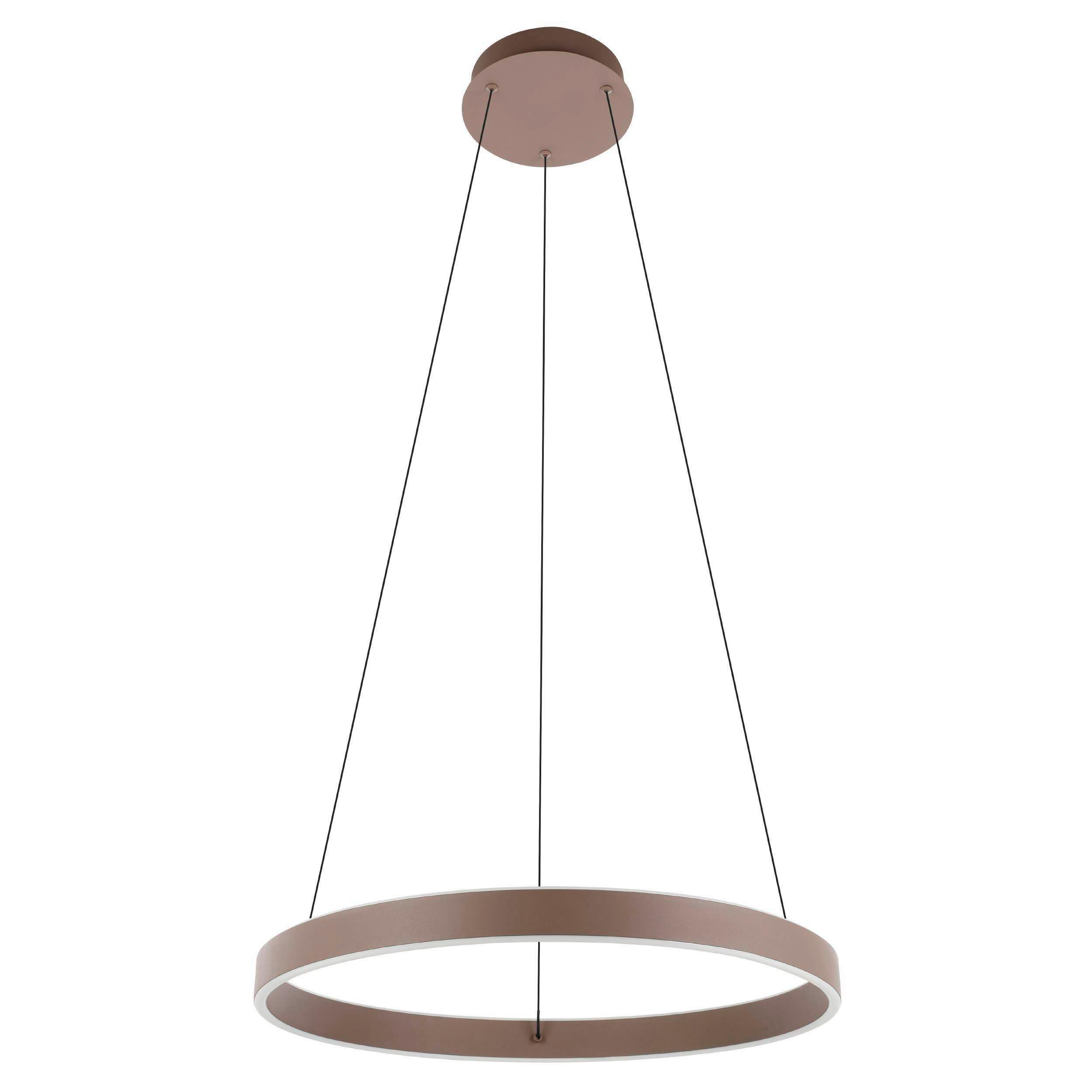 LED-Hängeleuchte 33483 Alcazaba - Schwarz/Mokka, Design, Kunststoff/Metall (55/150cm) - Eglo