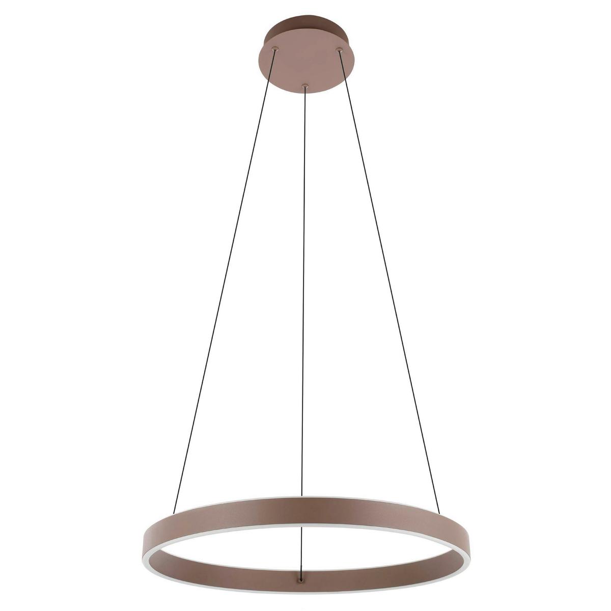 LED-Hängeleuchte 33483 Alcazaba - Schwarz/Mokka, Design, Kunststoff/Metall (55/150cm) - Eglo