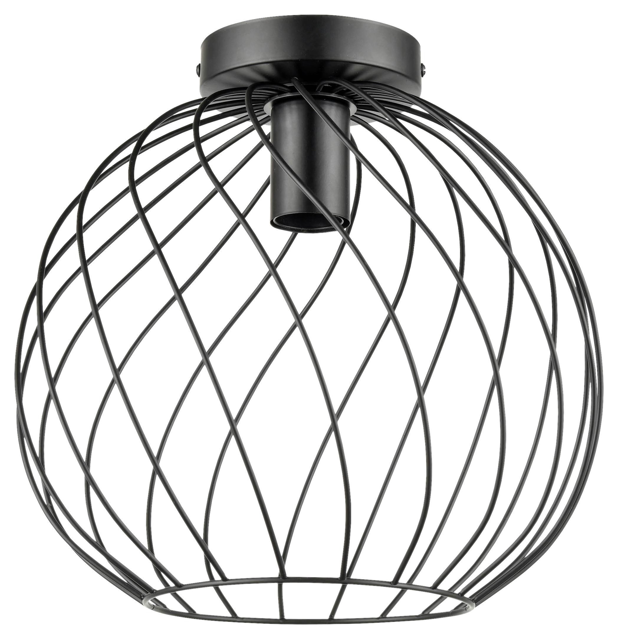 Stropní Svítidlo Ottula, 30/29cm, 40 Watt - černá, Moderní, kov (30/29cm) - Modern Living