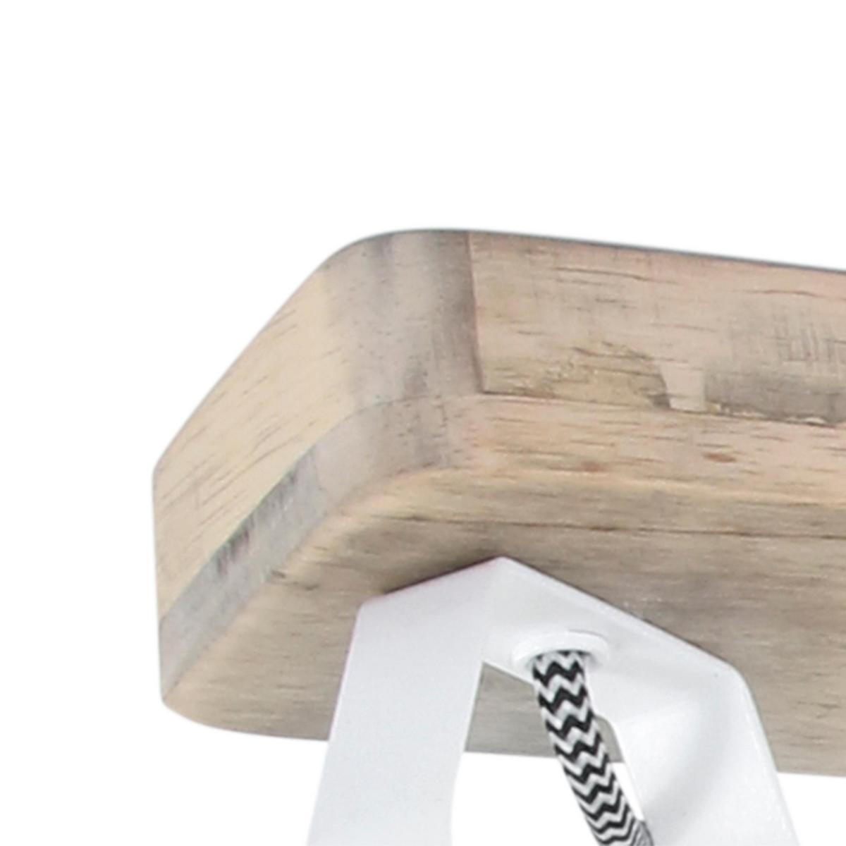 Deckenspots Gearwood - Anthrazit/Kupferfarben, Trend, Holz/Metall (59/19/23cm)