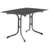 Gartentisch Klappbar Stahl L: 120cm - Anthrazit/Grau, MODERN, Holzwerkstoff/Metall (120/80/73cm) - Sieger