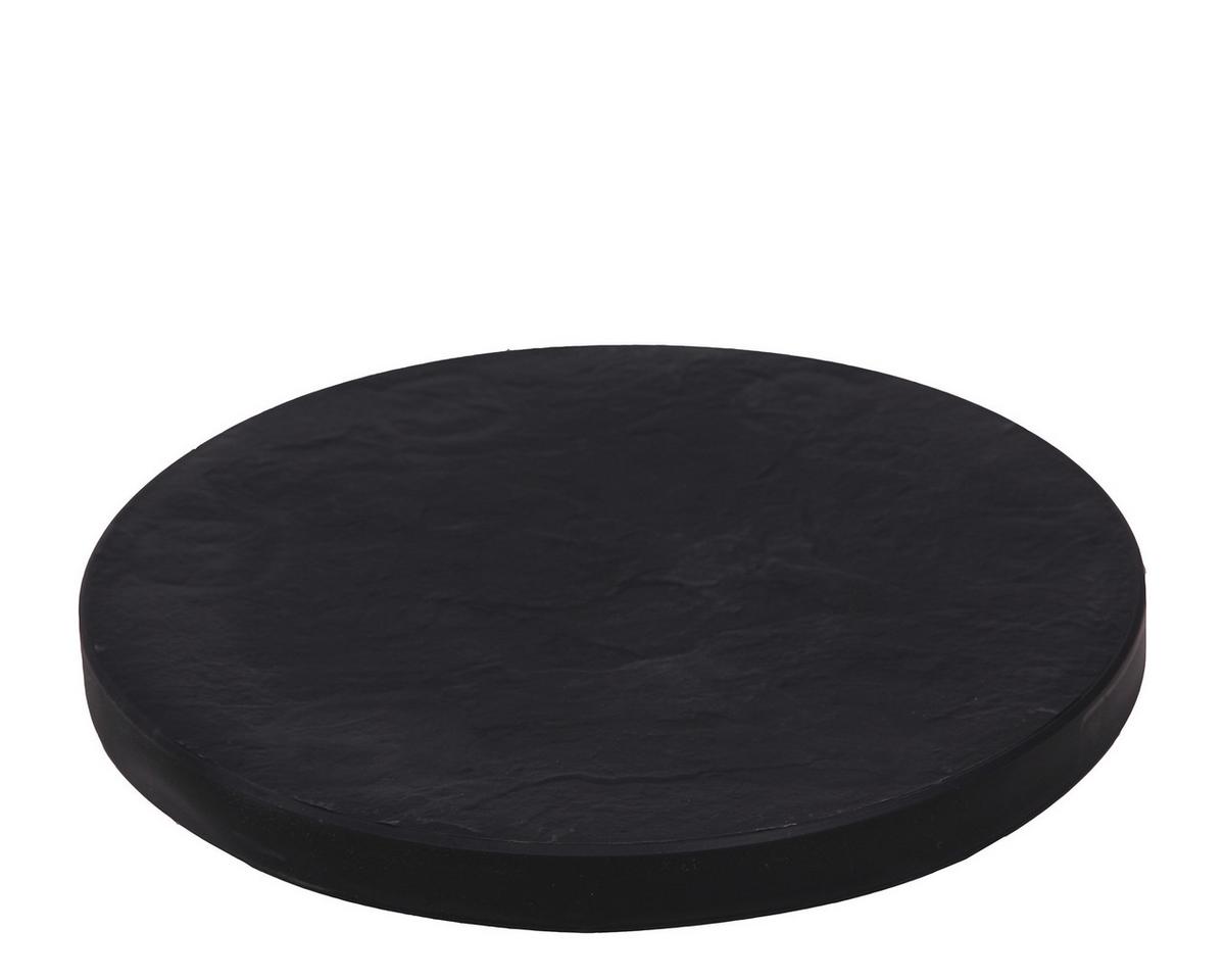 Pflanzenroller Pierre Anthrazit B: 40 Cm - Anthrazit, Basics, Kunststoff (40/5/40cm)