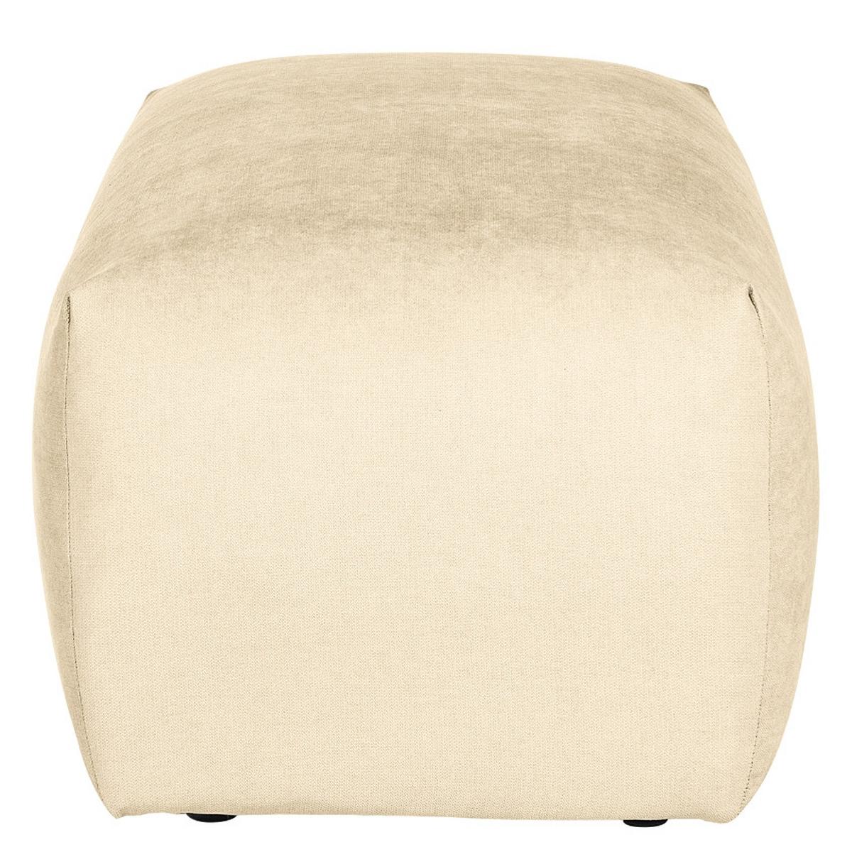 Hocker Bolt, Beige B 102 cm - Beige/Schwarz, MODERN, Textil (102/41/52cm) - Trendmanufaktur