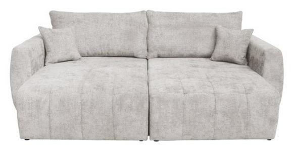 Schlafsofa Bali - Creme/Schwarz, MODERN, Holz/Textil (245/74-90/104cm) - Luca Bessoni